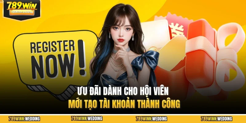 Ưu đãi dành cho hội viên mới tạo tài khoản thành công