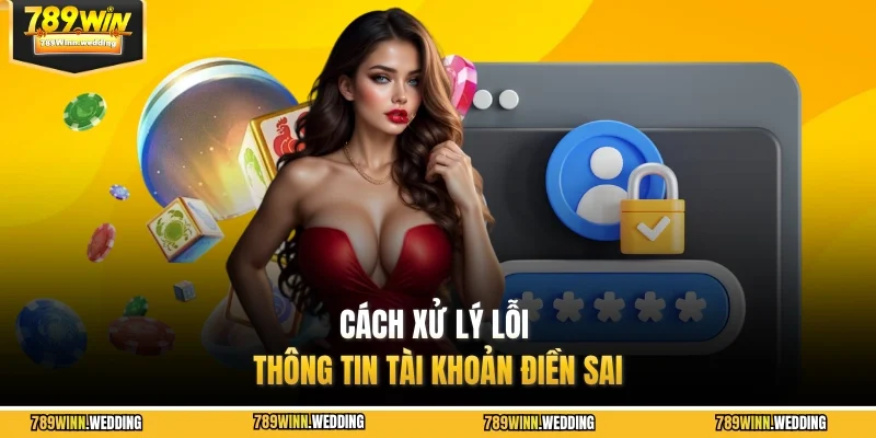 Cách xử lý lỗi thông tin tài khoản điền sai