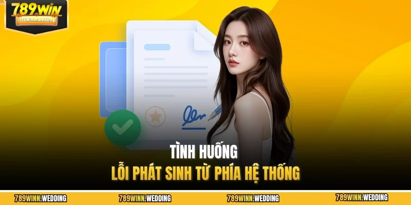 Tình huống lỗi phát sinh từ phía hệ thống